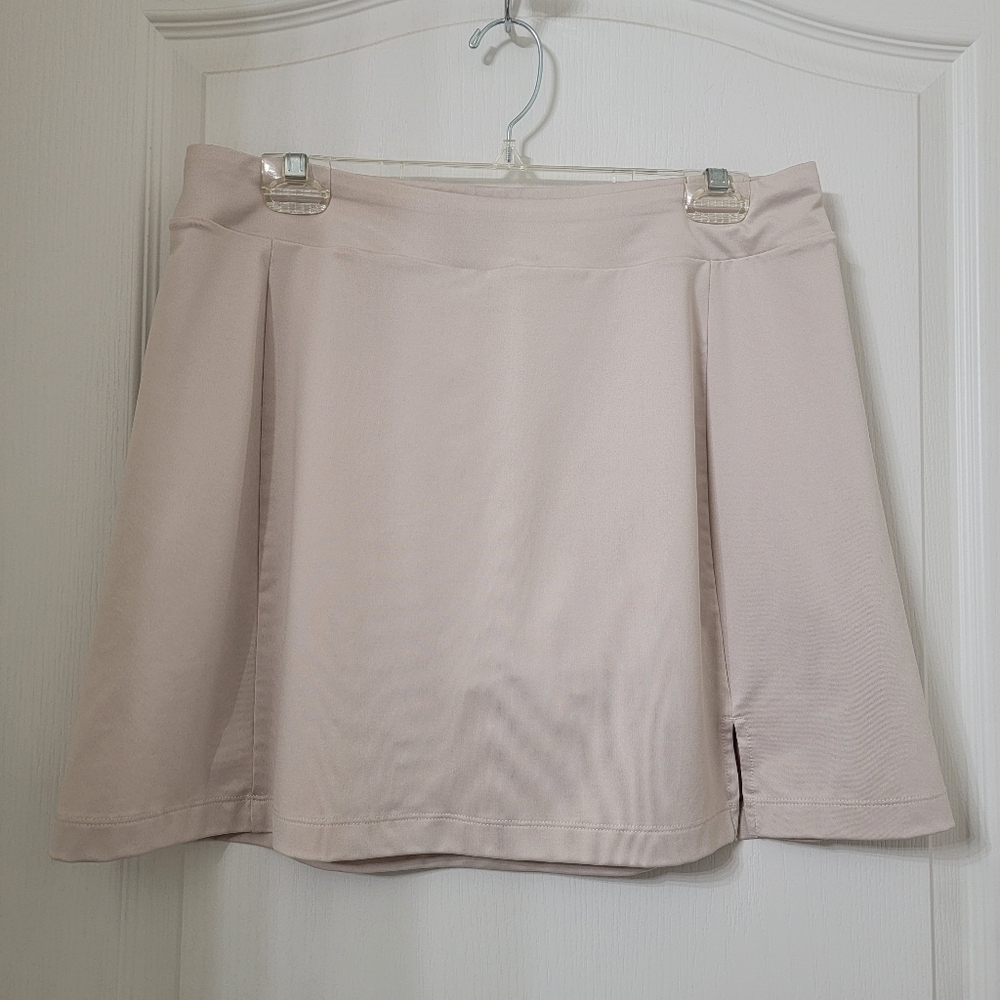 Lady Hagen Size L Creamy Beige Tennis, Pickleball, Golf Skort, Gently Used